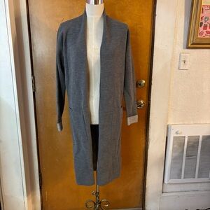 Theory open front duster cardigan with pockets.  Small